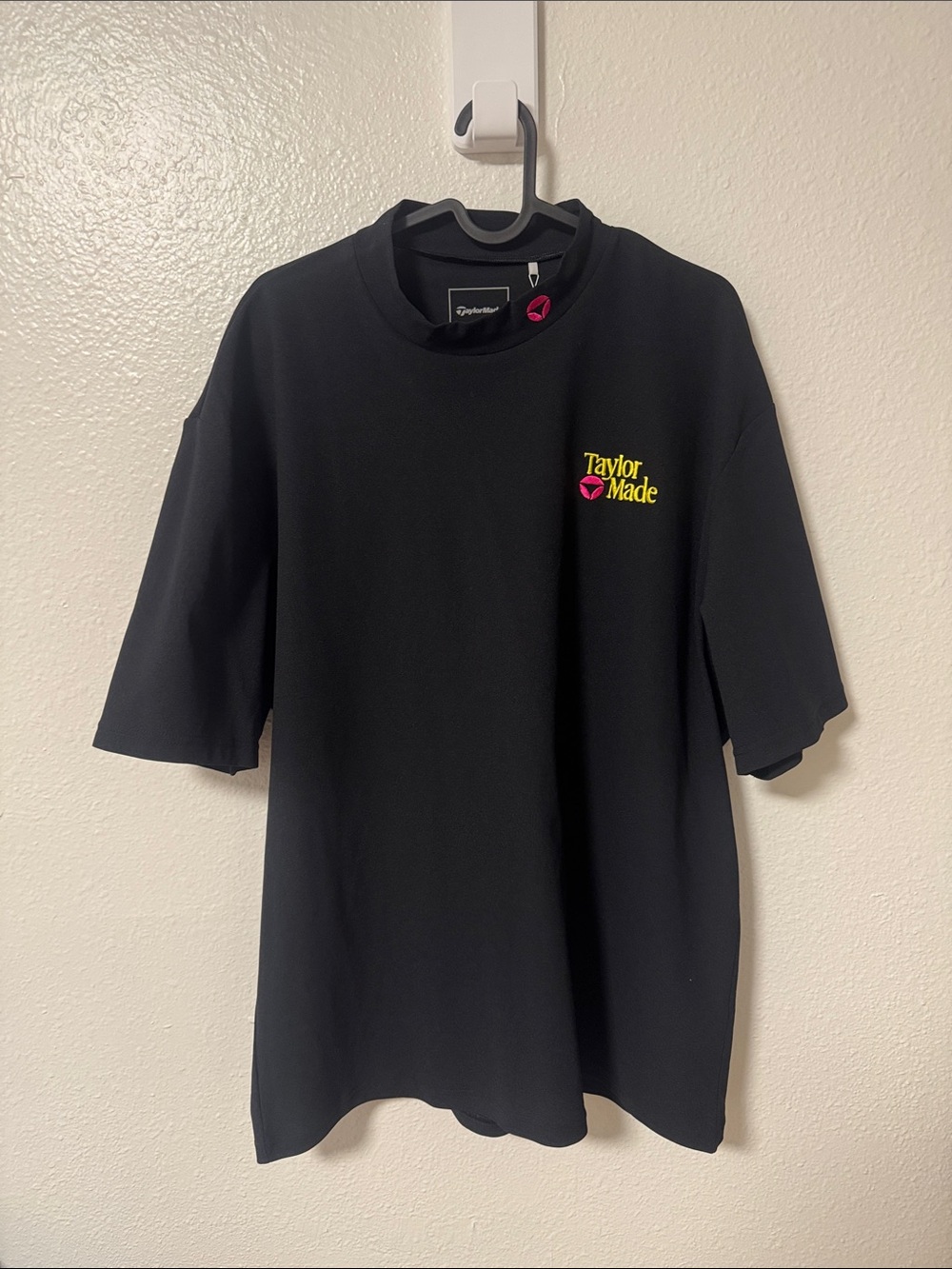 TaylorMade Short-Sleeve Turtle Neck Golf Shirt Vintage Logo Japan Exclusive